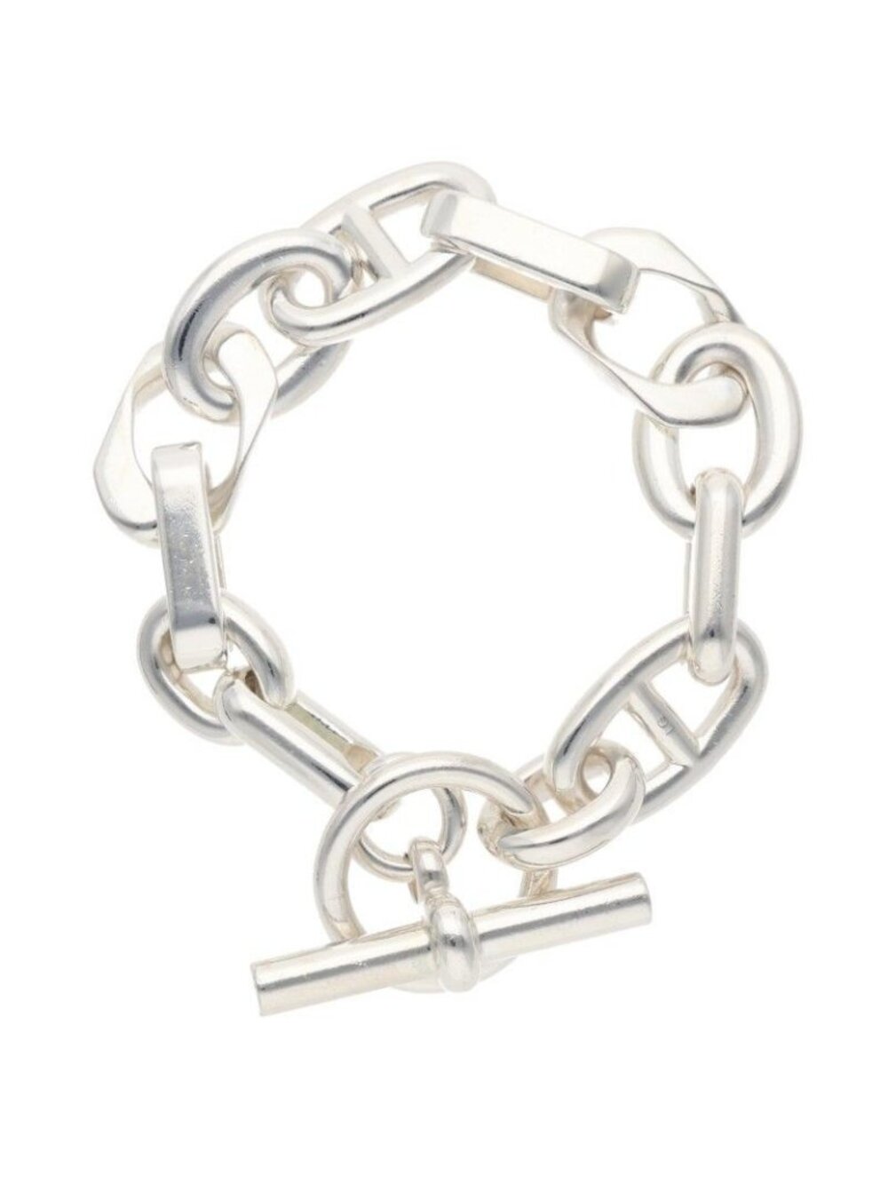 Hermes Alea GM Silver Bracelet